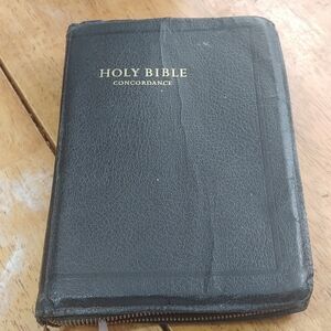 Vintage KJV Zipper Breast Pocket Bible